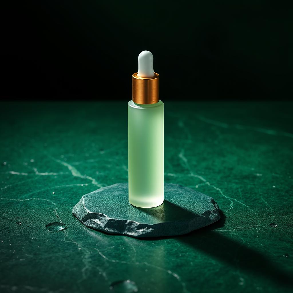 Ser concentrat hidratant Careve în sticlă mată verde cu pipetă aurie